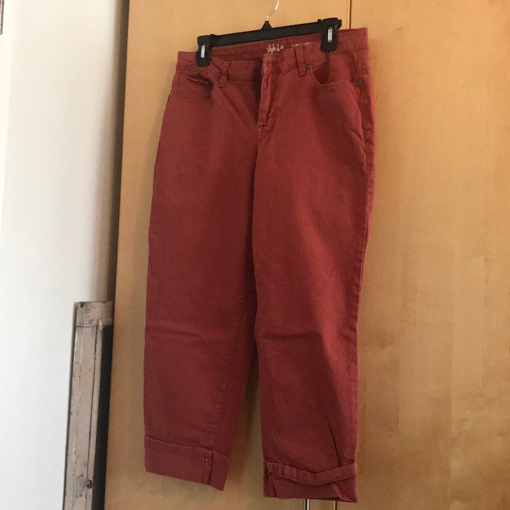 Cute rusty colored jeans by Stlye & Co